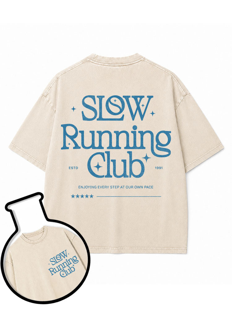 Slow Running Club Washed T-Shirt