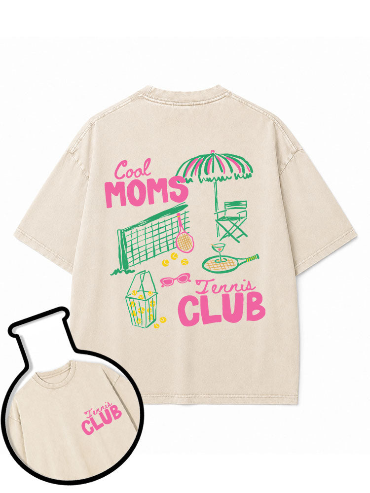 Cool Moms Tennis Club Washed T-Shirt