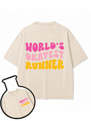 WORLD’S OKAYEST RUNNER Washed T-Shirt