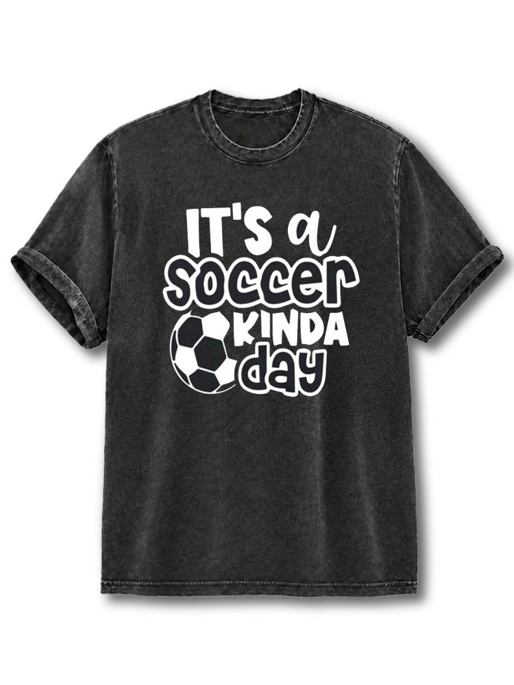 Soccer Kinda Day Washed T-Shirt
