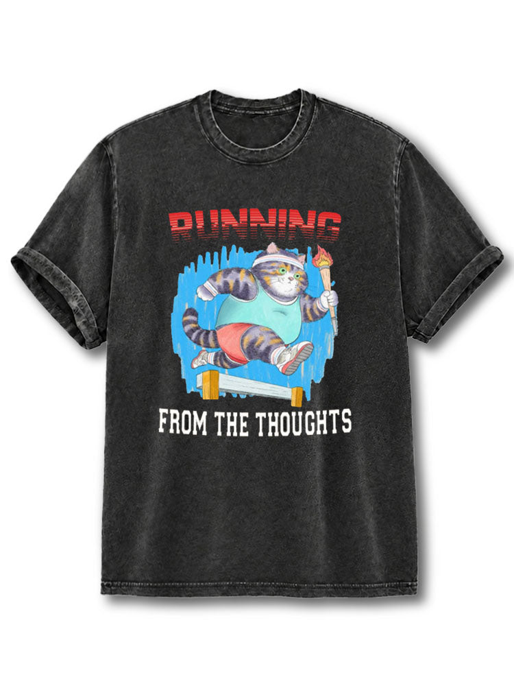 Running From Thoughts Washed T-Shirt