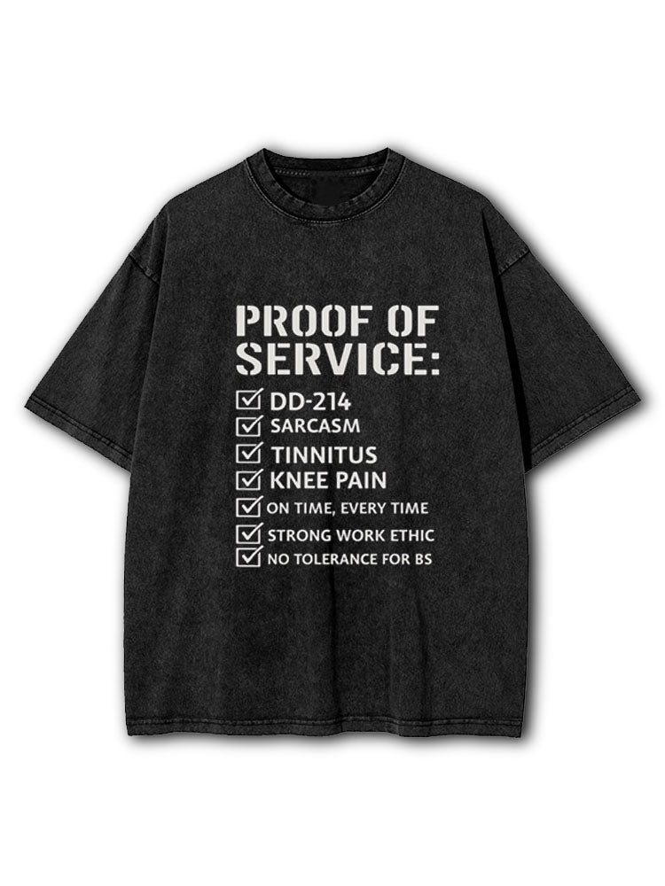 Proof of Service Washed T-Shirt