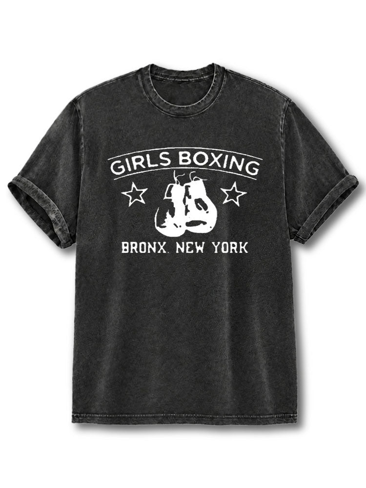 Girls Boxing Washed T-Shirt