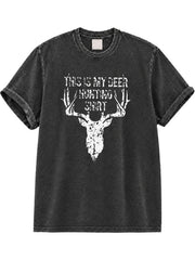 If It Flies It Dies If It Hops It Drops If It Hooks It Cooks Washed T-Shirt