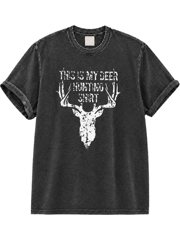 If It Flies It Dies If It Hops It Drops If It Hooks It Cooks Washed T-Shirt