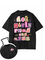 hot girls read and run Washed T-Shirt