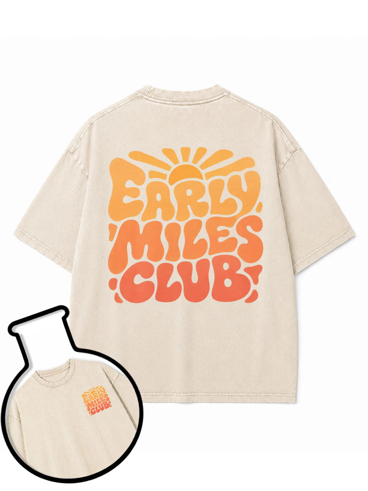 EARLY MILES CLUB Washed T-Shirt