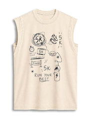 STRONGER EVERY MILE  Vintage Washed Cotton Tank Top
