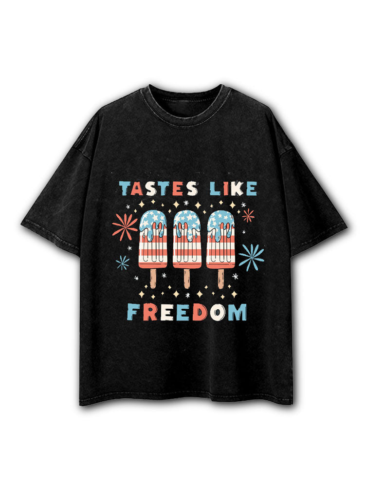 Tastes Like Freedom Washed T-Shirt