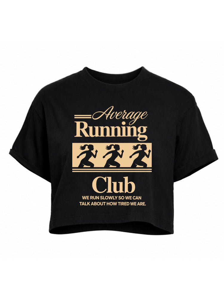 Average Running Club Crop Tops