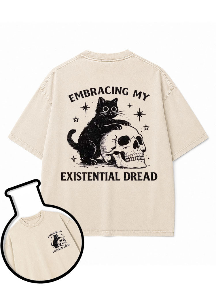 Embracing My Existential Dread Washed T-Shirt