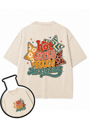 HOT GIRLS RUN ANXIOUSLY Washed T-Shirt