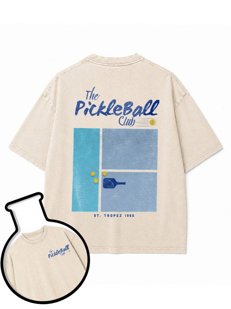 The Pickleball Club Washed T-Shirt