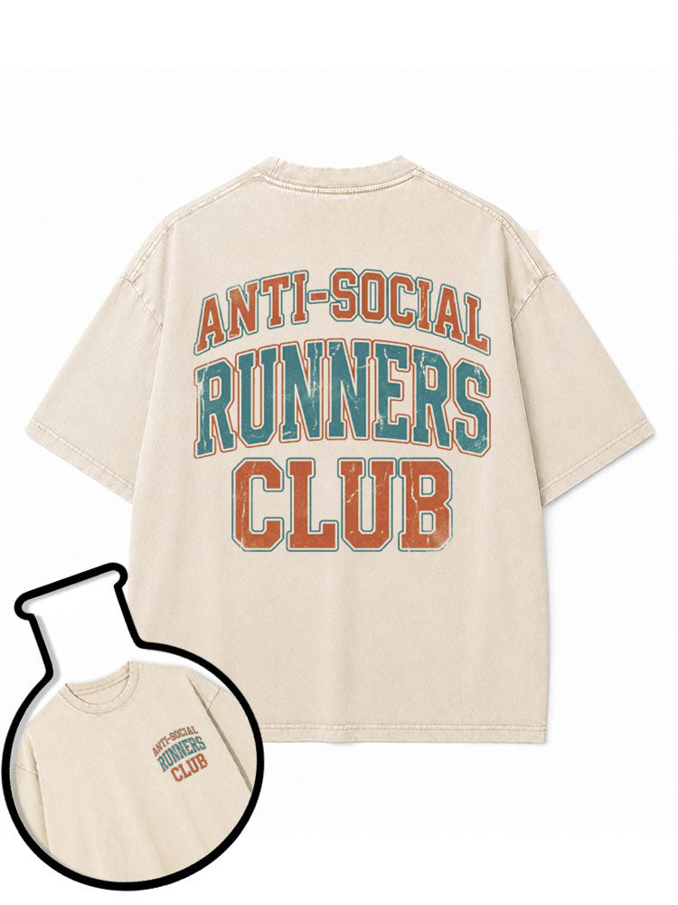 ANTI SOCIAL RUNNERS CLUB Washed T-Shirt