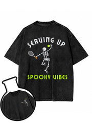 SERVING UP SPOOKY VIBES Washed T-Shirt