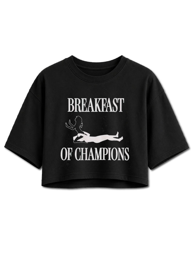 Breakfast of Champions Crop Tops