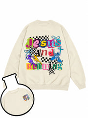 Jesus And Running Sweatshirt