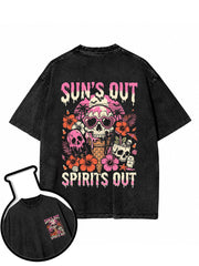 SUN'S OUT  SPIRITS OUT Washed T-Shirt