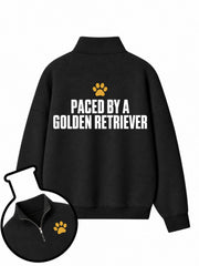 Paced By A Golden Retriever Half-Zip Fleece Pullover