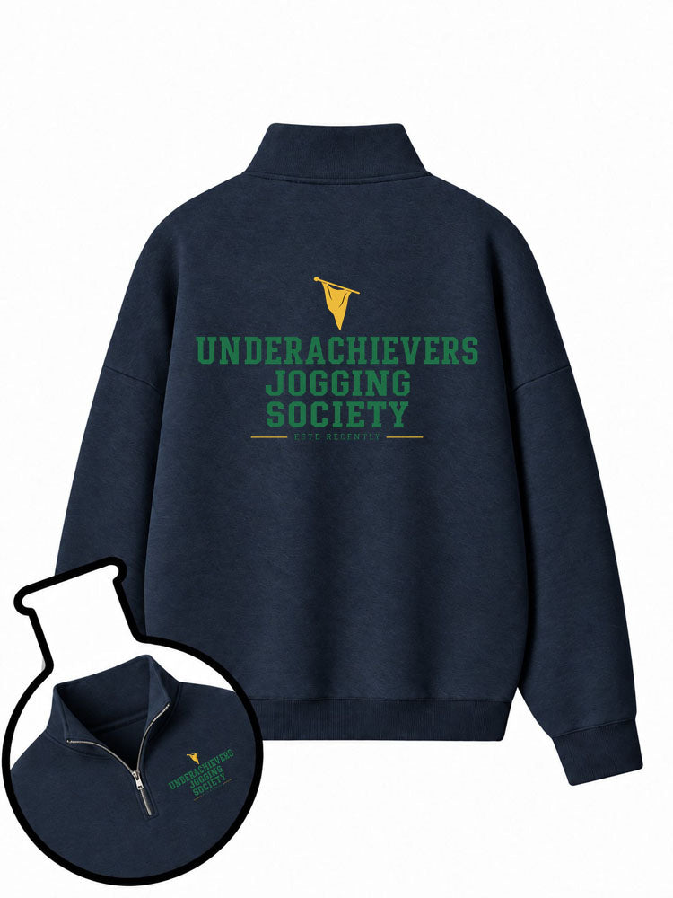 Underachievers Jogging Society Half-Zip Fleece Pullover