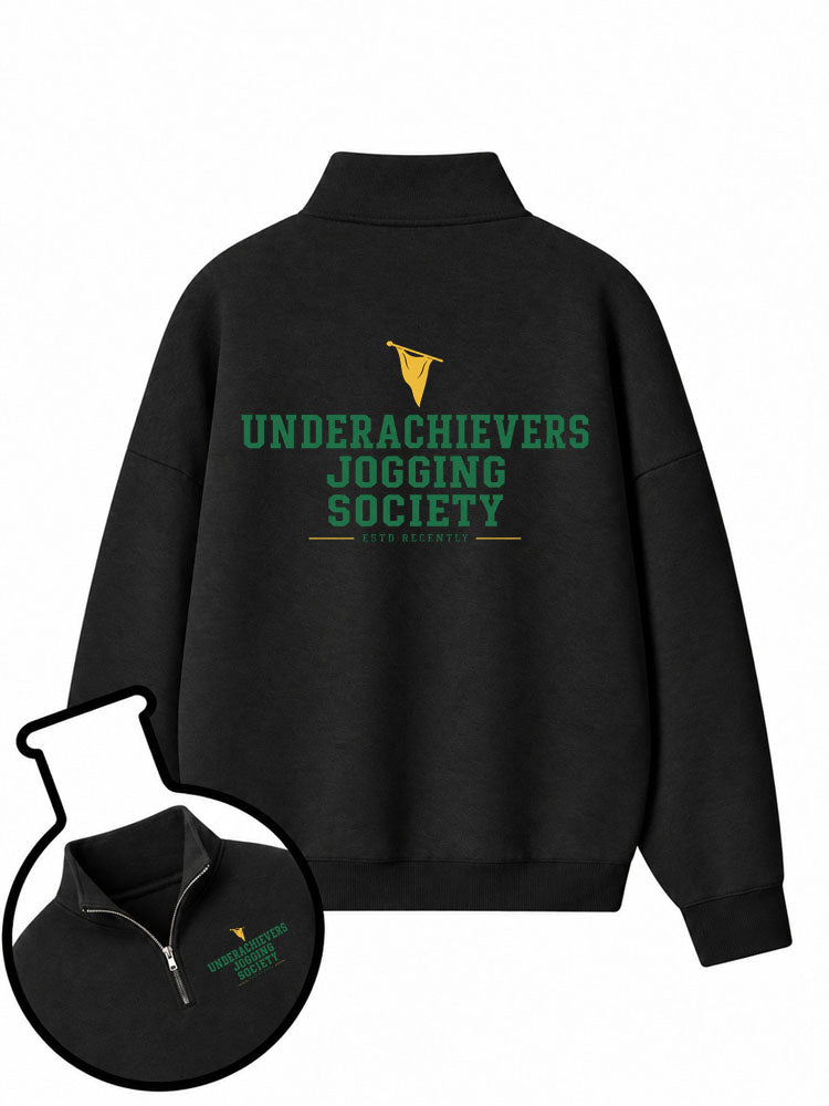 Underachievers Jogging Society Half-Zip Fleece Pullover