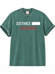Distance Also Confidential Washed T-Shirt