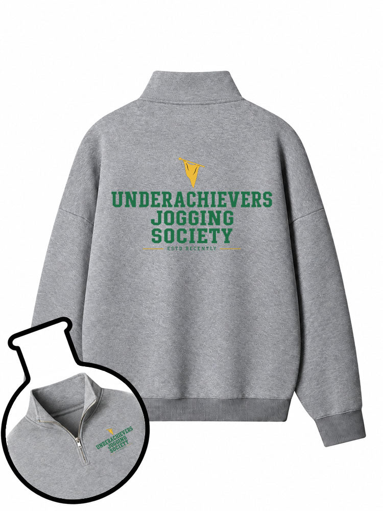 Underachievers Jogging Society Half-Zip Fleece Pullover