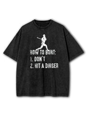 How To Bunt Washed T-Shirt