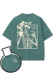 I'D RATHER BE READING Washed T-Shirt