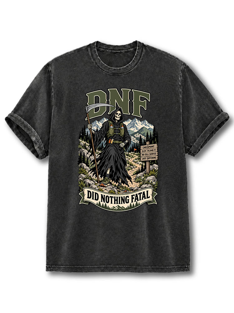 Did Nothing Fatal Washed T-Shirt
