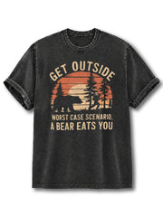 Go Outside Worst Case Scenario Washed T-Shirt