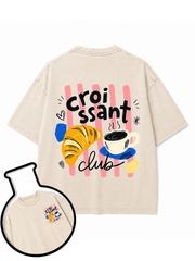 croissant club Washed T-Shirt