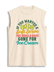If you wanted a Soft Serve you should have gone for Ice Cream Vintage Washed Cotton Tank Top