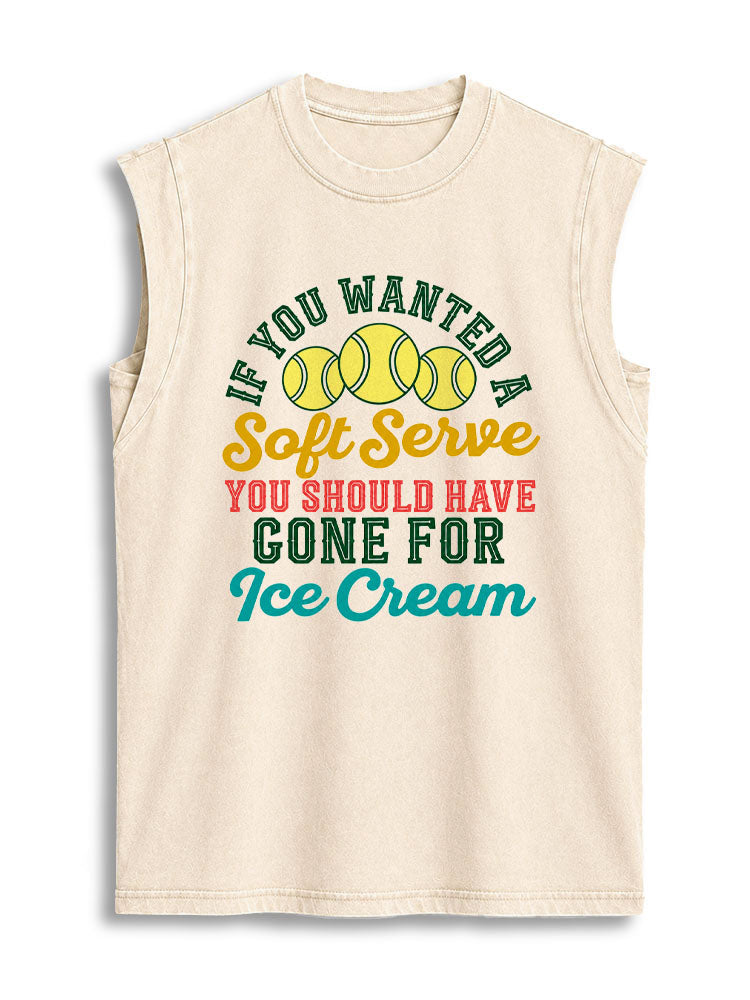 If you wanted a Soft Serve you should have gone for Ice Cream Vintage Washed Cotton Tank Top
