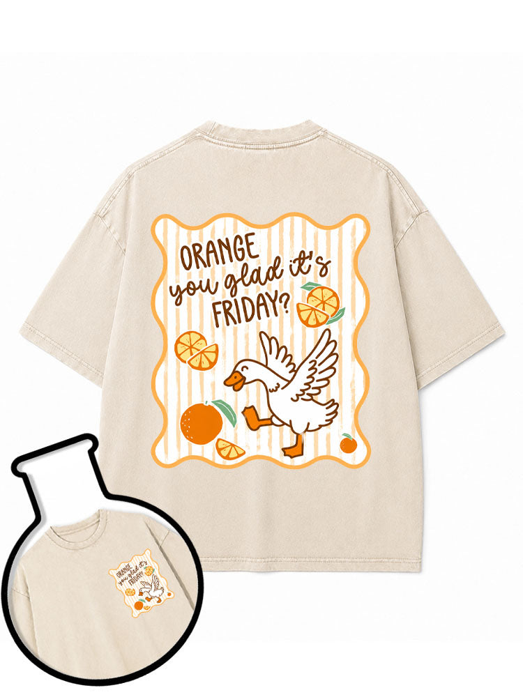 ORANGE you glad it’s FRIDAY Washed T-Shirt