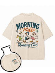 MORNING Miles Running Club Washed T-Shirt