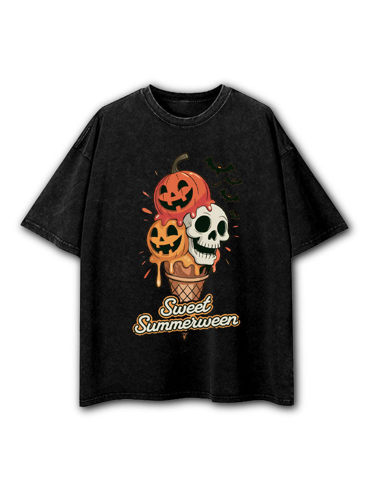 Sweet Summerween Washed T-Shirt