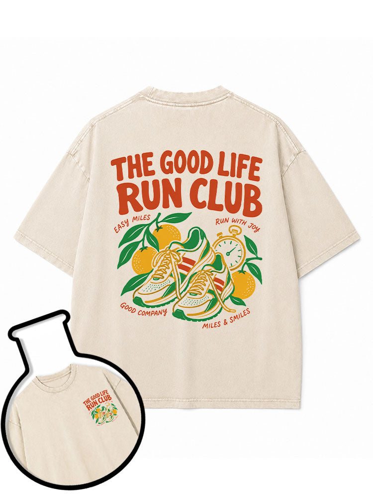 THE GOOD LIFE RUN CLUB Washed T-Shirt