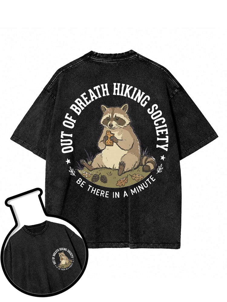 OUT OF BREATH HIKING SOCIETY Washed T-Shirt