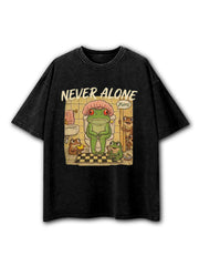 Never Alone Mom Washed T-Shirt