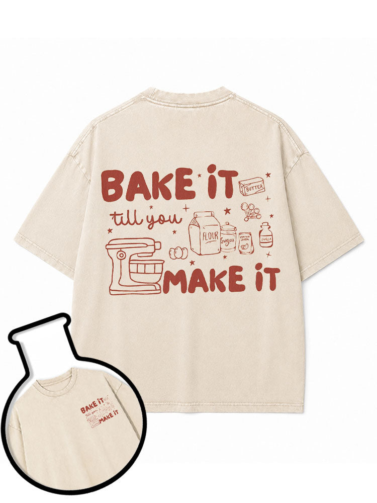 BAKE iT  MAKE iT Washed T-Shirt