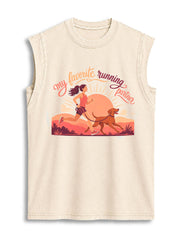 my favorite running partner Vintage Washed Cotton Tank Top