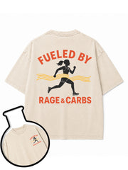 FUELED BY RAGE & CARBS Washed T-Shirt