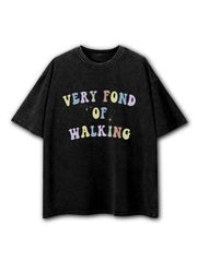 Fond of Walking Washed T-Shirt