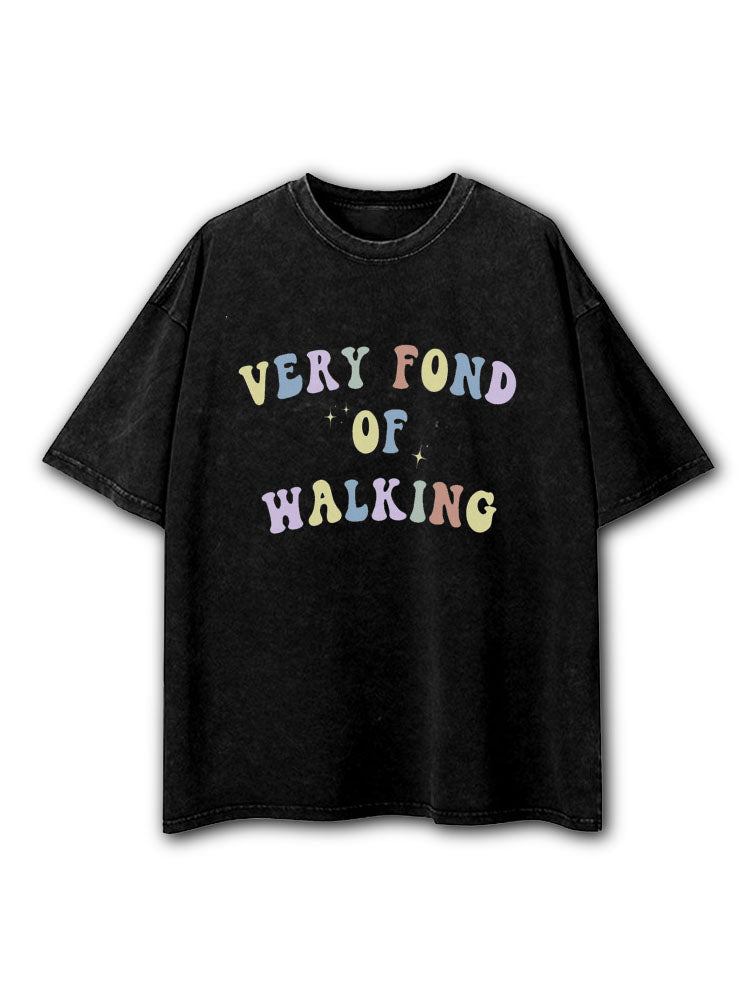 Fond of Walking Washed T-Shirt