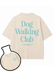 Dog Walking Club IT'S LIKE RUNNING CLUB BUT WITH DOGS Washed T-Shirt
