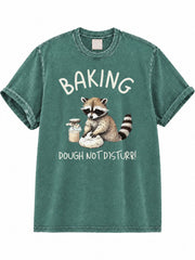 Raccoon Baking Washed T-Shirt