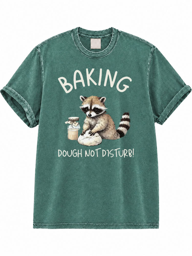 Raccoon Baking Washed T-Shirt