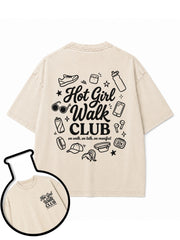 HOT GIRL WALK CLUB Washed T-Shirt
