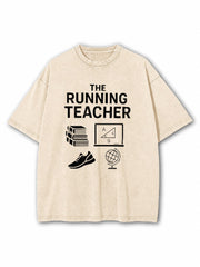 The Running Teacher  Washed T-Shirt